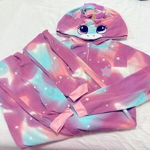 🍋2 for $10🍋 Cat and Jack Big Girls onesie PJ 🦄. Size 14/16.